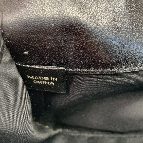 COACH Signature Large Wallet Black Canvas & Leather Beige Snakeskin Stripe - Picture 7 of 14